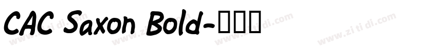 CAC Saxon Bold字体转换